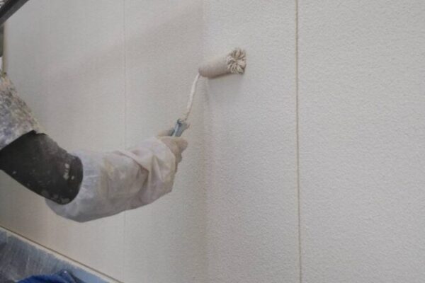 愛知県知多市　W様邸　外壁塗装工事　下塗り・中塗り・上塗り塗装