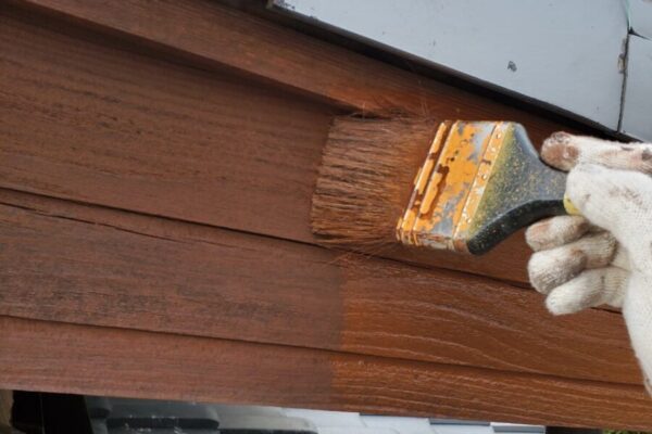 愛知県東海市　K様邸　外壁塗装工事　破風板の塗装