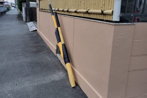愛知県東海市　K様邸　外壁塗装工事　外構　ブロック塀の塗装